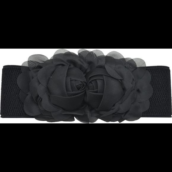 Meta-U Women Cute Bow/Flower Wide Elastic Waist Belt - Adorable Dress Accessory main image 6